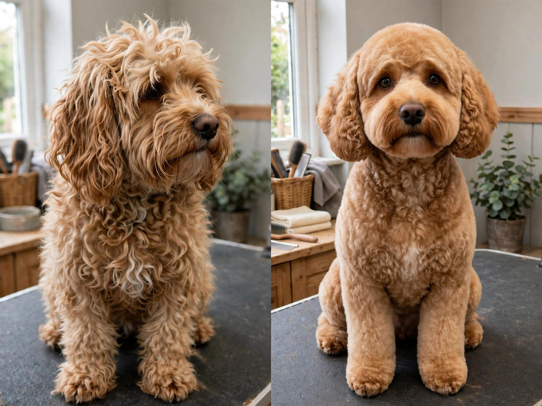 Cockapoo full teddy bear clip transformation