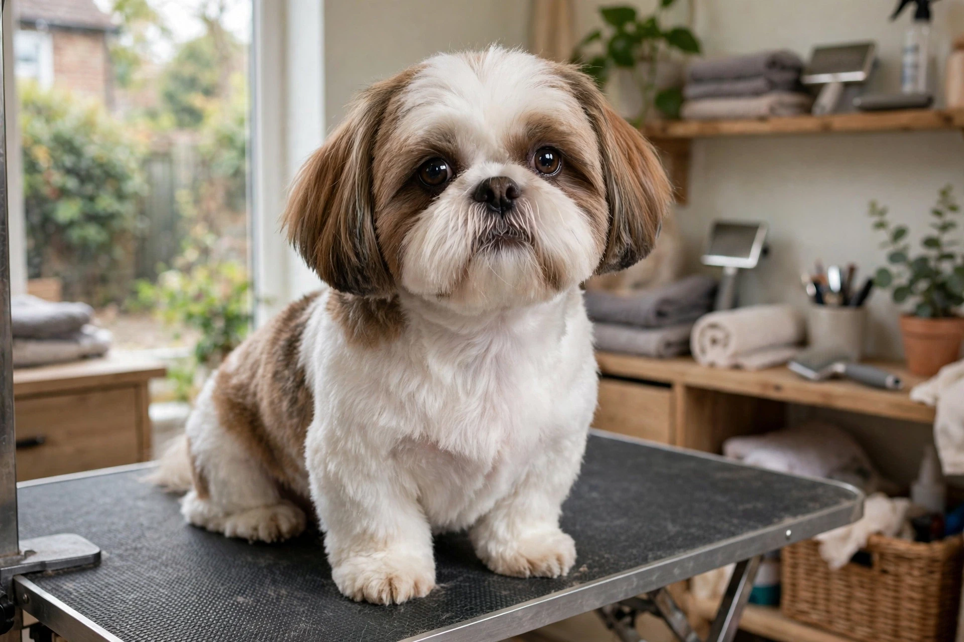 Shih Tzu face tidy bright eyes